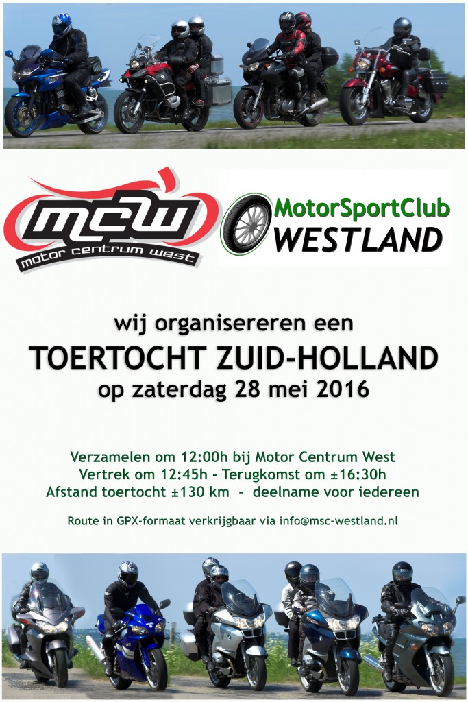 Toertocht MotorCentrumWest | MotorSportClub Westland