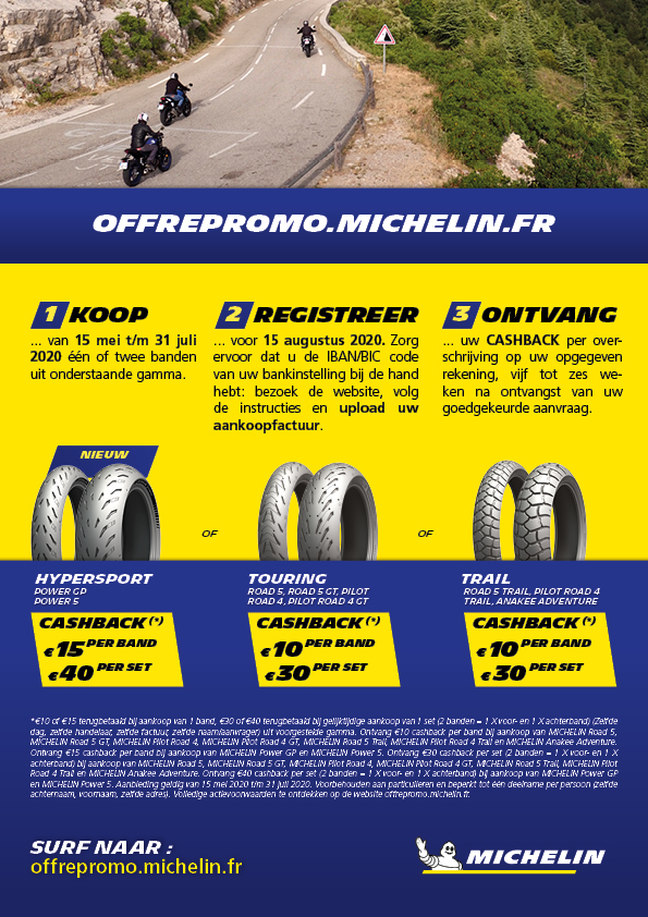 Michelin cashback actie | MotorCentrumWest